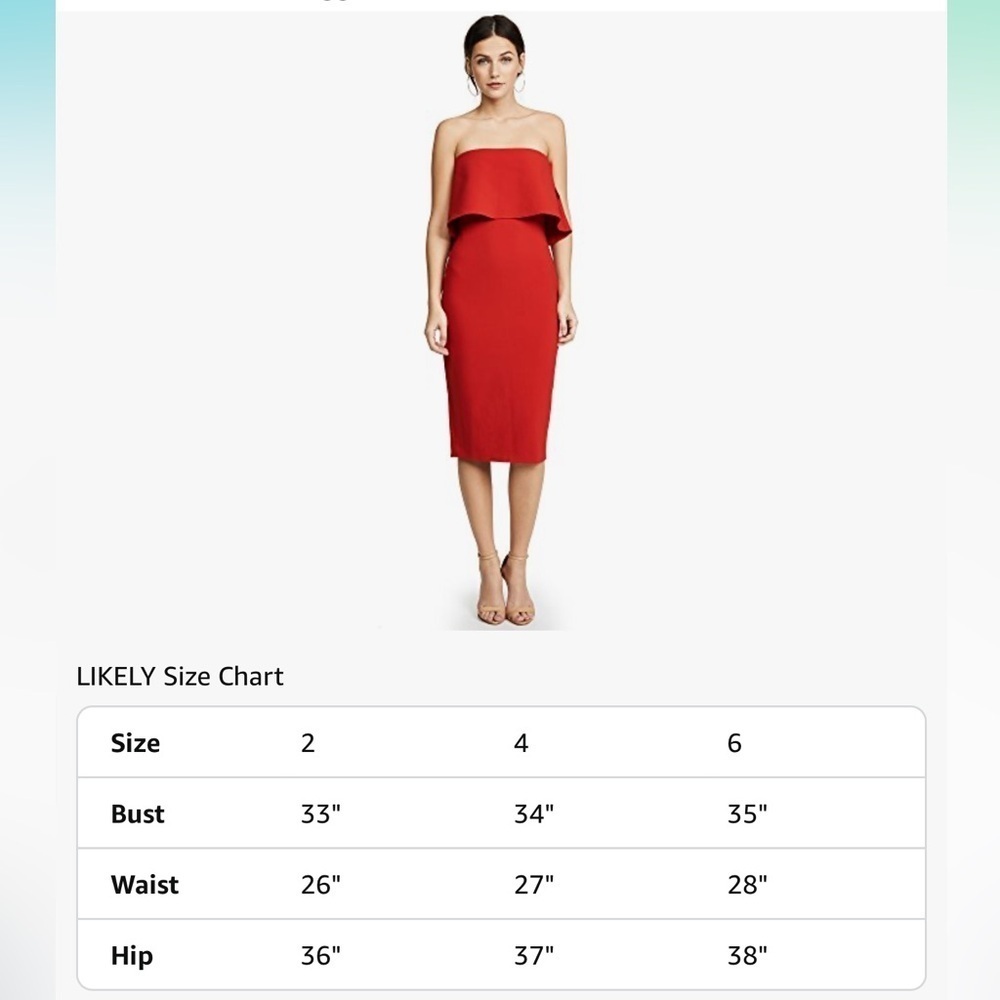 LIKELY Women's Driggs Dress size 0 - Picture 6 of 13